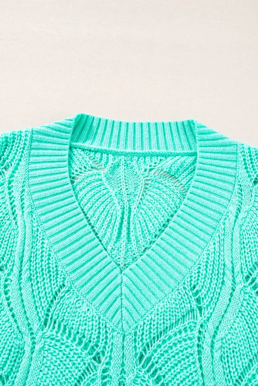 Chic mint green knit sweater - Love Salve